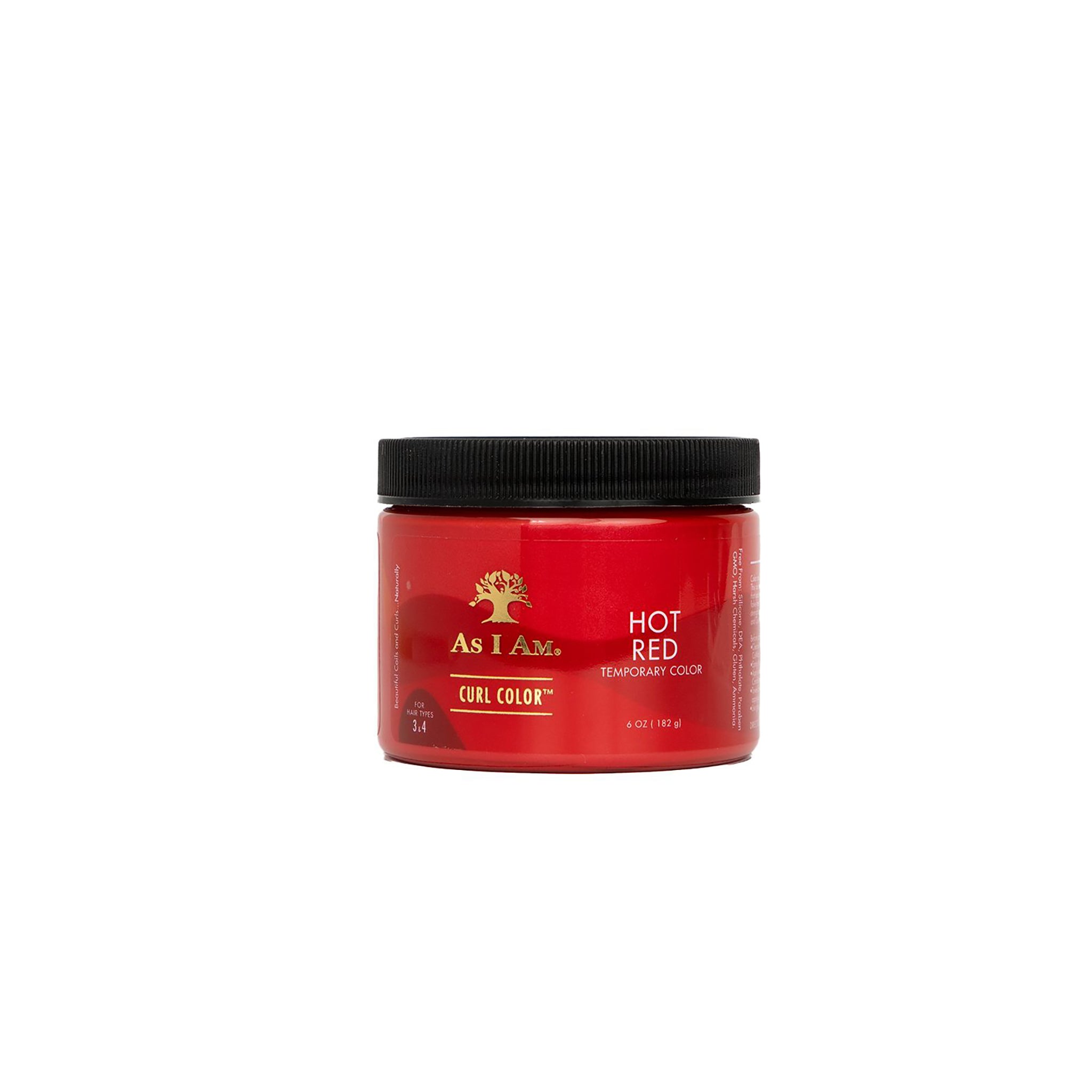 As I Am Curl Color Temporary Color Gel i Hot Red. En intens rød hårfarvegel til krøller.