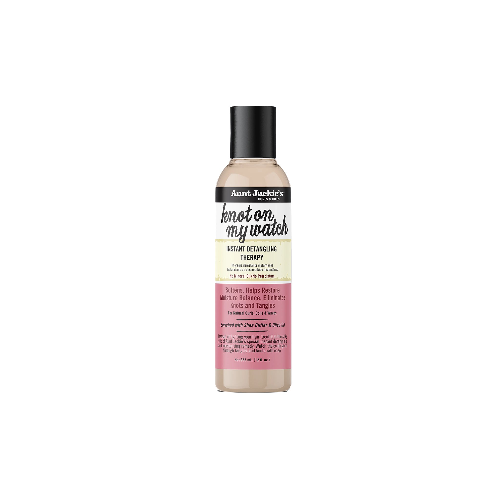  Aunt Jackie's Knot On My Watch Instant Detangling Therapy, en flaske med detangler til hår.