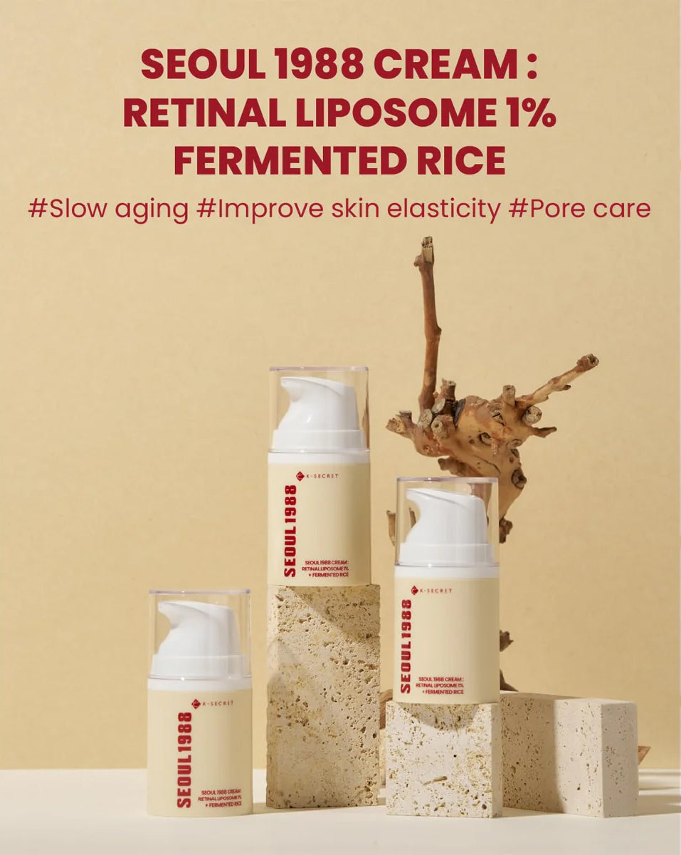 K-Secret Cream: Retinal Liposome 1% + Fermented Rice 50 ml