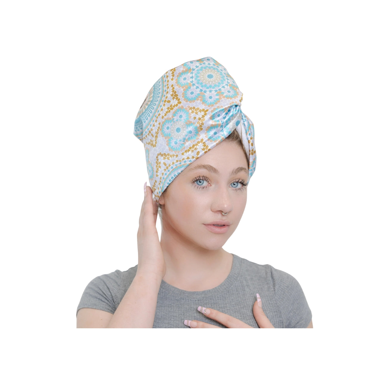Bounce Curl Satin Microfiber Turban