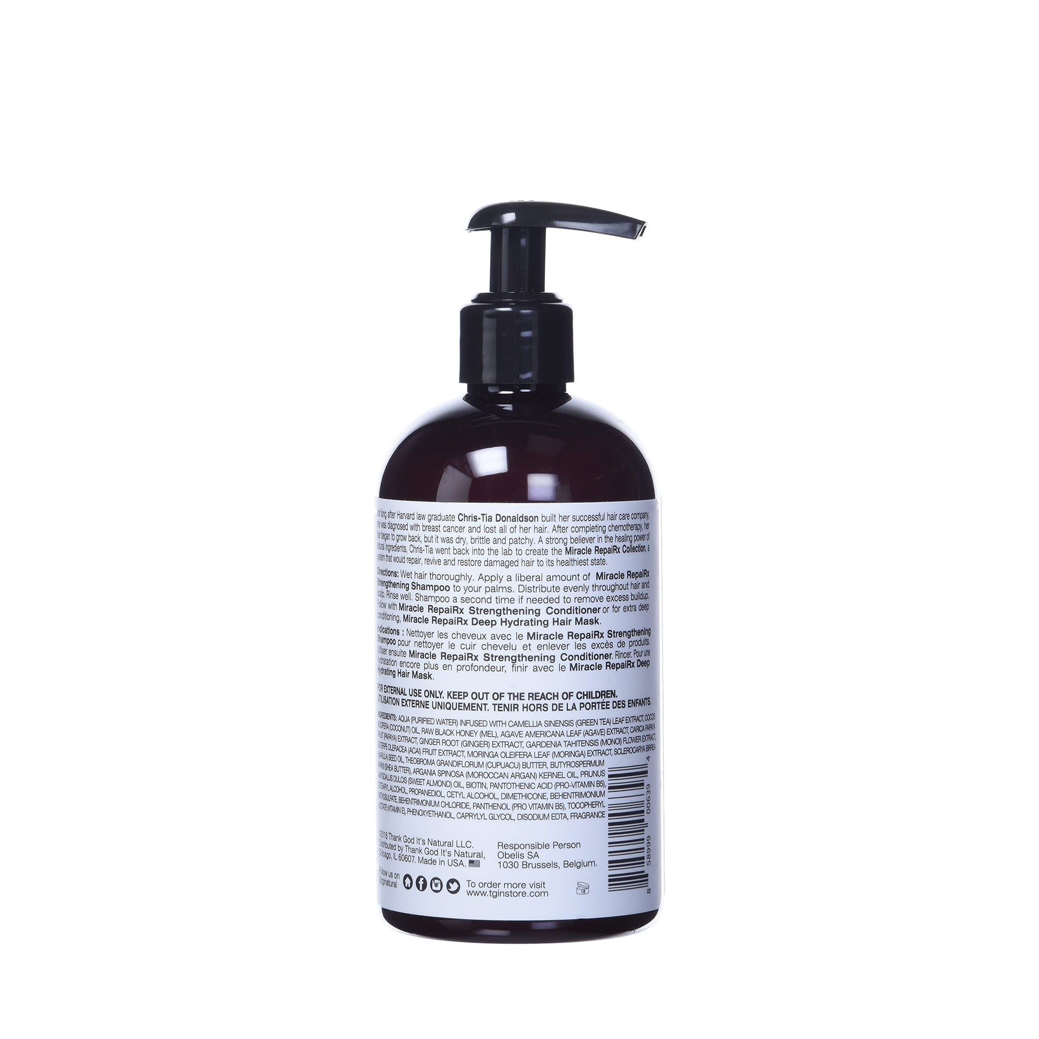 Shampooing de renforcement de réparation de miracle