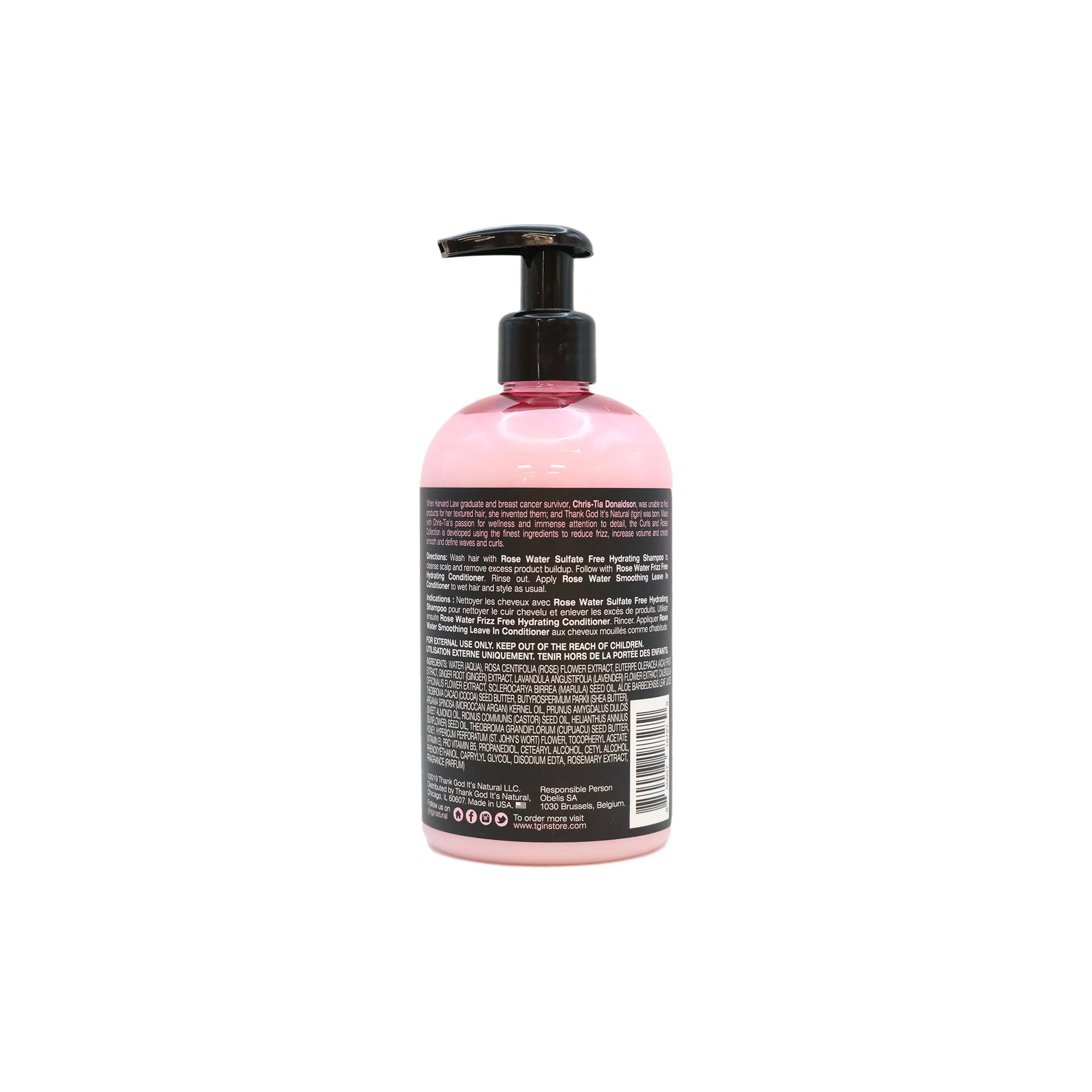 Tgin Rose Eau Hydrating congé dans le conditionneur 384 ml