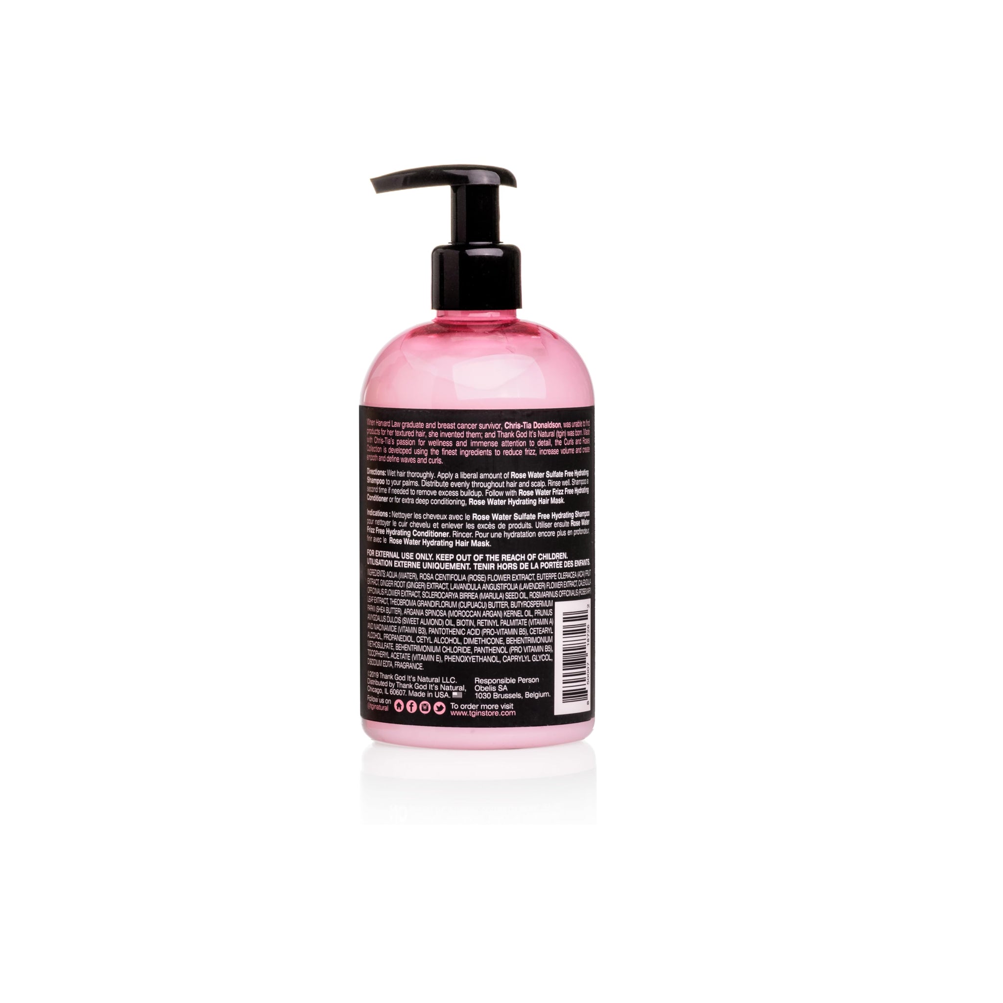 TGIN ROSE WATER SHAMPOO 384ML