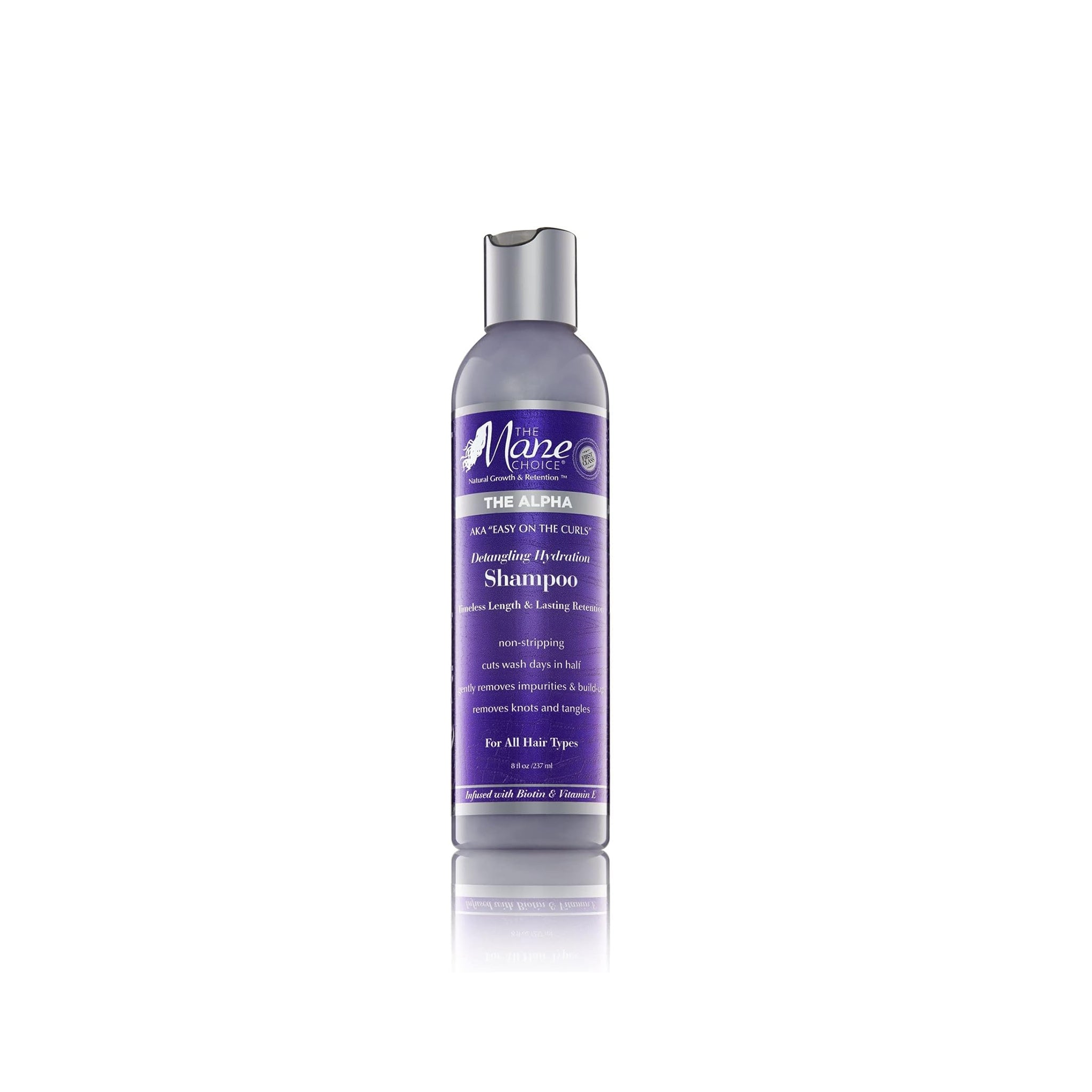 The Mane Choice The Alpha Easy On The Curls Shampoo (236 ml). Udredende og fugtgivende shampoo.