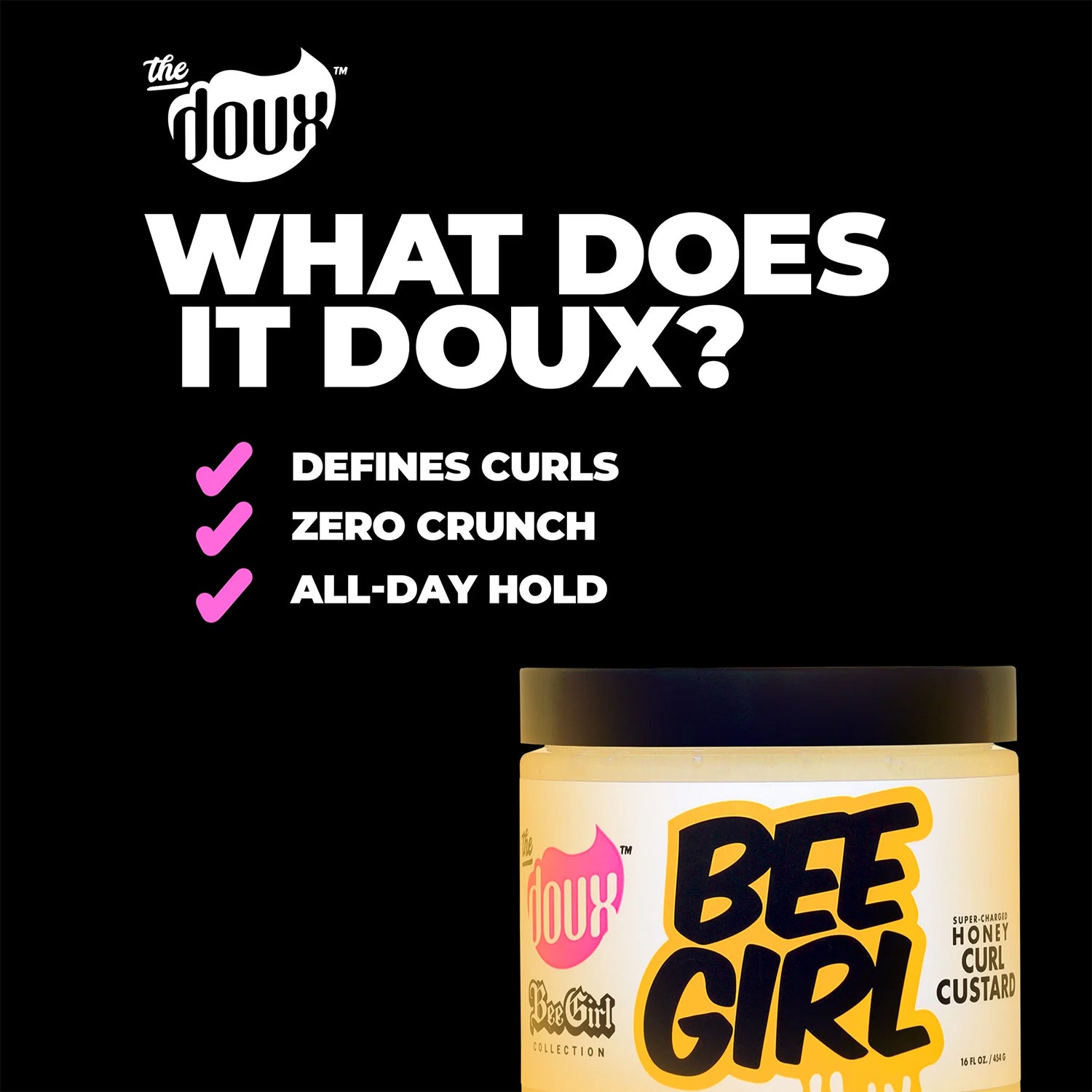 La crème curl de miel Doux Bee-Girl 454GR